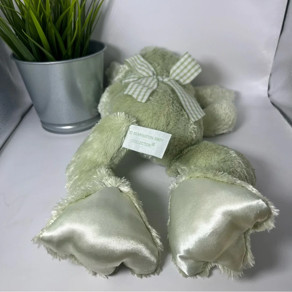 New Barrington Baby Soft Green Plush‎ Frog Toy Cuddle Lovey